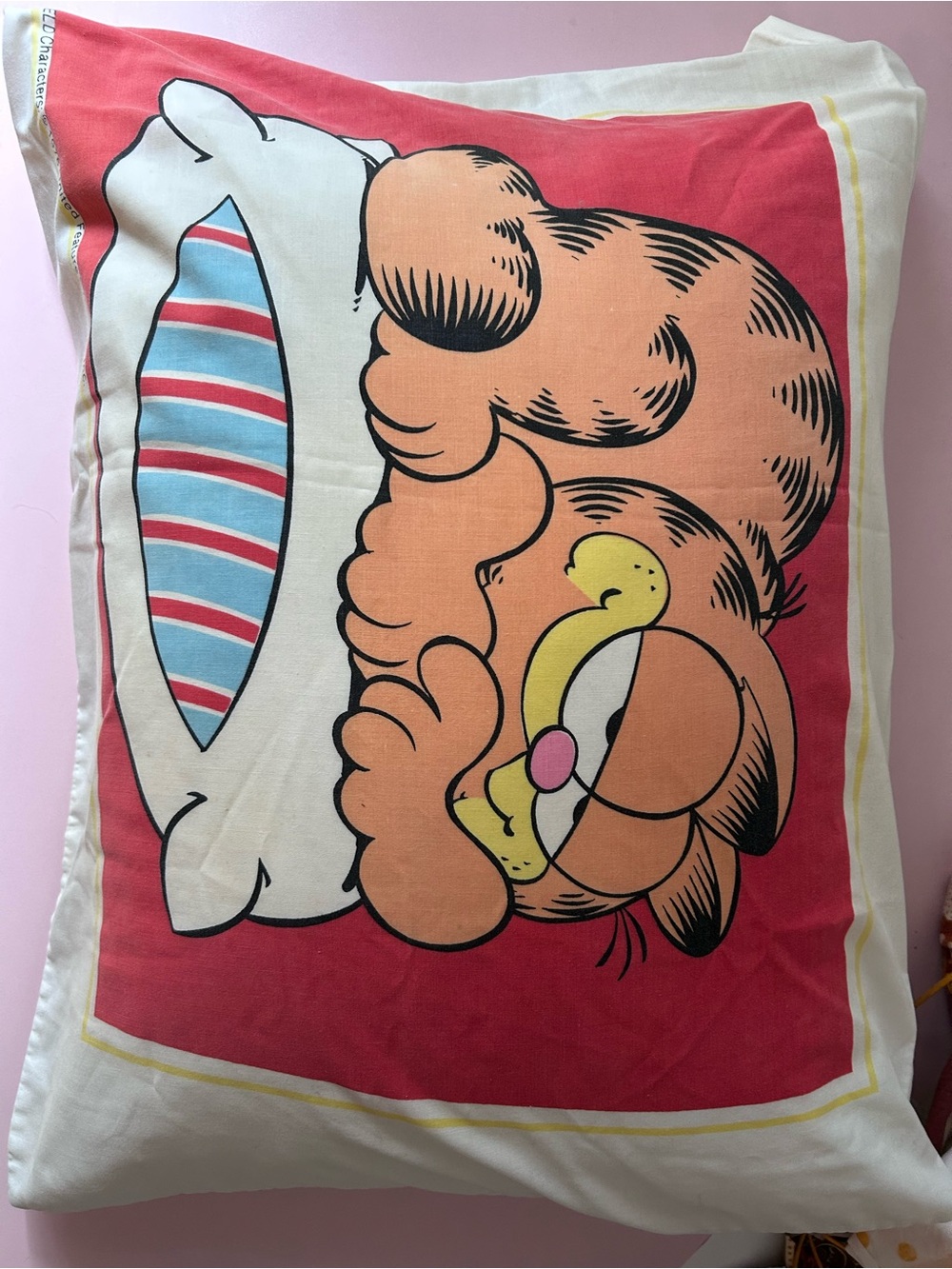 Garfield Vintage 1978 Queen size double sided Pillowcase - Picture 4 of 15